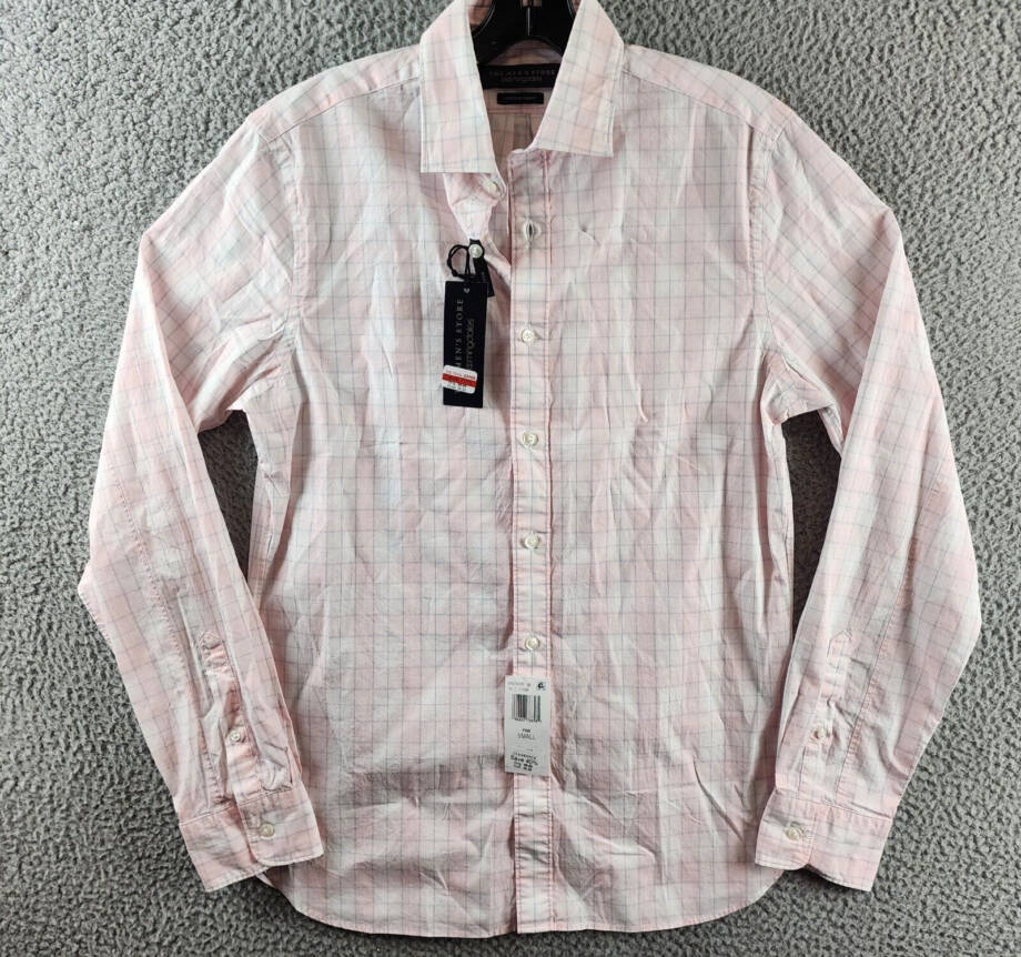 The Men's Store at Bloomingdale's Stretch Slim Fit Button Up Shirt Men's S Pink