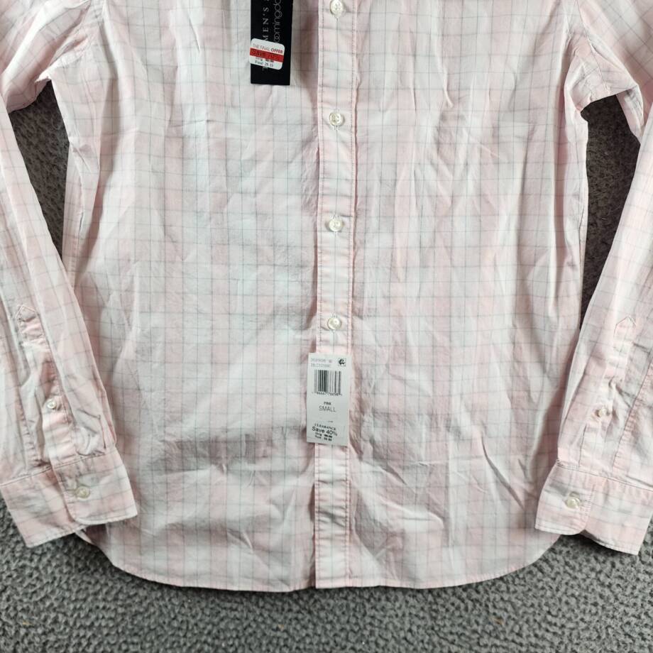 The Men's Store at Bloomingdale's Stretch Slim Fit Button Up Shirt Men's S Pink