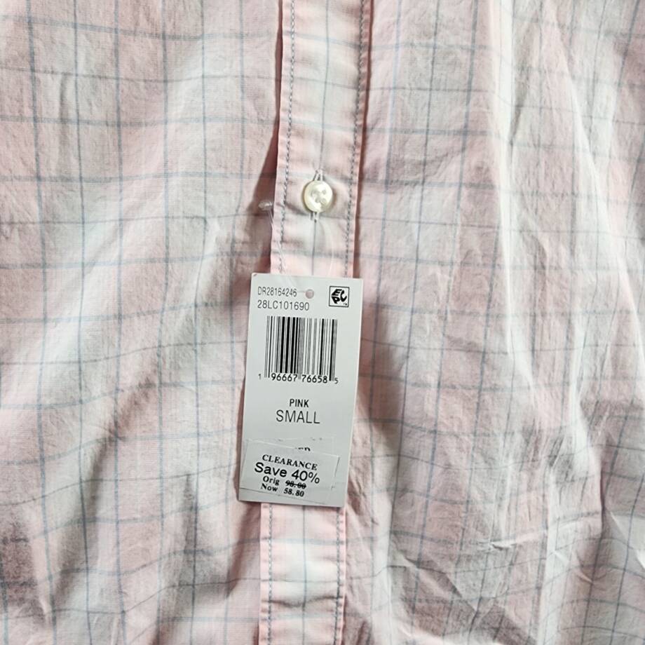 The Men's Store at Bloomingdale's Stretch Slim Fit Button Up Shirt Men's S Pink