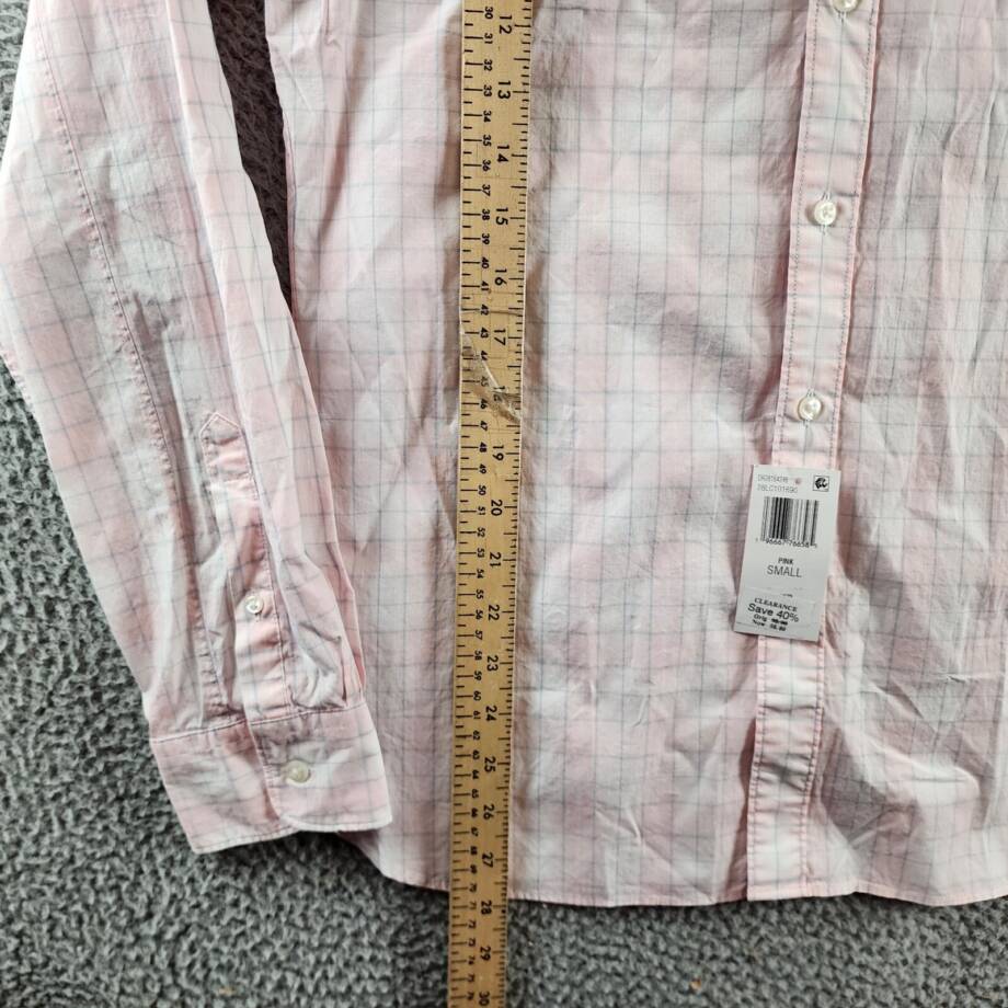 The Men's Store at Bloomingdale's Stretch Slim Fit Button Up Shirt Men's S Pink