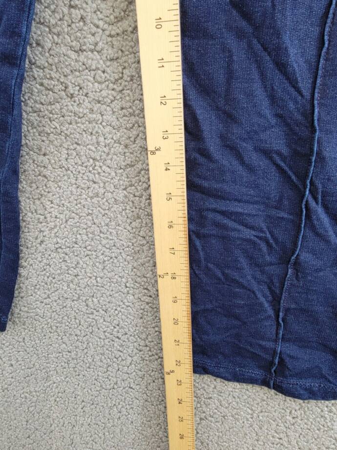 Style & Co Knit Pull-On Cropped Pants Women's Small Galaxy Wash Faux Zip Pockets