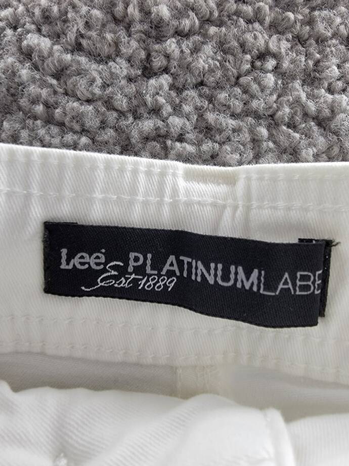 Lee Platinum Georgia Belted Shorts Women's 16 White Side Pockets Button Zip