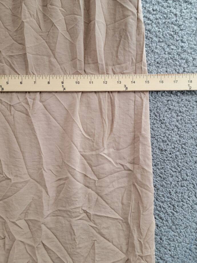 NY Collection Elastic-Waist Wide Leg Culotte Pants Women's XL Brown Solid PullOn
