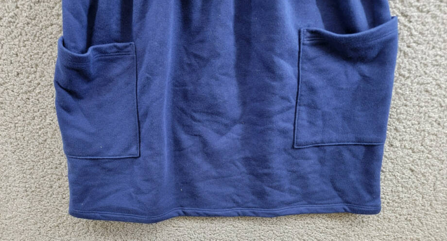 Epic Threads French Terry Dress Girls L (14-16) Medieval Blue Drawstring Waist