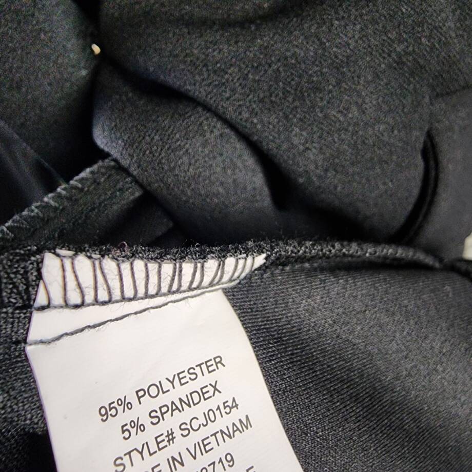 NY Collection Petite Long Sleeve Scuba Crepe Blazer Jacket Women's PL Black L/S