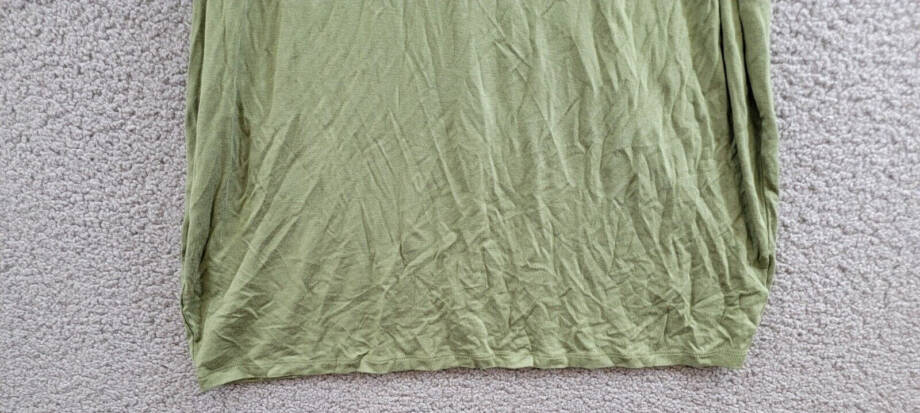 SHIFT Twist-Front Bodycon Juniors' XL Olive Green Scoop Neck Sleeveless Pullover