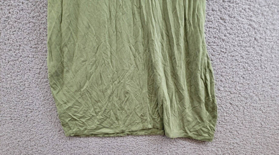 SHIFT Twist-Front Bodycon Juniors' XL Olive Green Scoop Neck Sleeveless Pullover