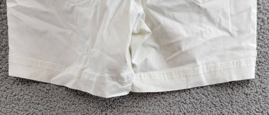 Lee Platinum Label Petite Georgia Belted Shorts Women's 12P White Zip & Button