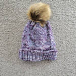 Angela & William Faux Fur Pom Beanie With Fleece Lining Women OS Multi Lavender