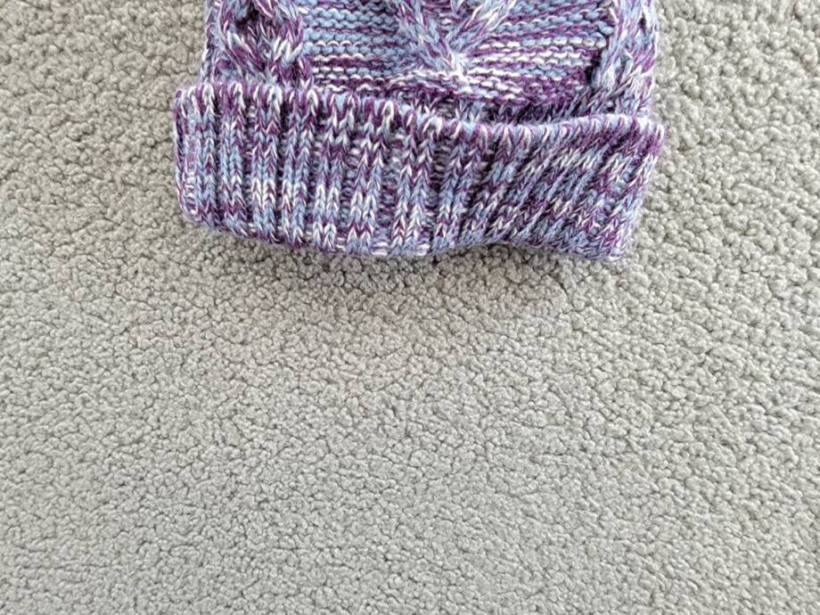 Angela & William Faux Fur Pom Beanie With Fleece Lining Women OS Multi Lavender