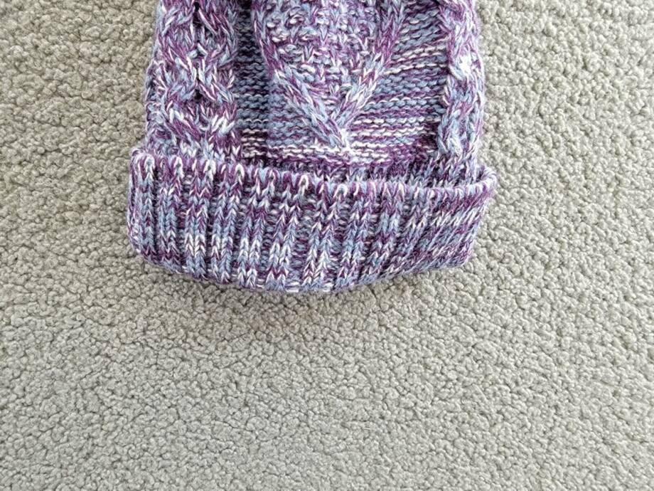 Angela & William Faux Fur Pom Beanie With Fleece Lining Women OS Multi Lavender