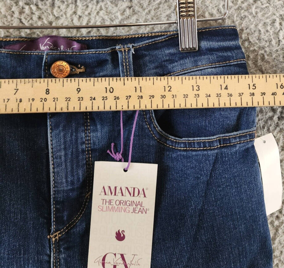 Gloria Vanderbilt Amanda Petites The Original Slimming Jean Women's 8PS Madison+