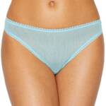 On Gossamer Mesh Hip G-String Women's S/M Pastel Turquoise Sheer Elastic Waist