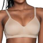 Vanity Fair Beyond Comfort Full Coverage Wirefree Bra Women's 40DD Neutral Solid