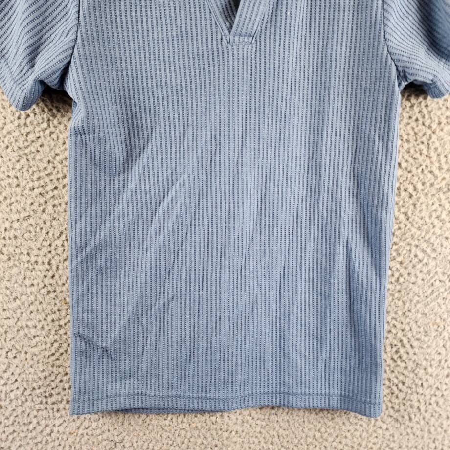 Univibe Cliff Knit Polo Shirt Big Boys S Blue Collared Short Sleeve Pullover