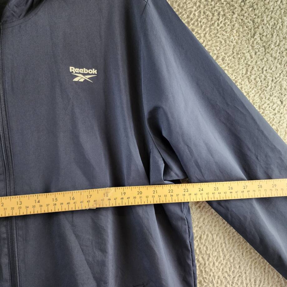 Reebok Training Essentials Jacket Men's XL Vector Navy Front Zip Closure
