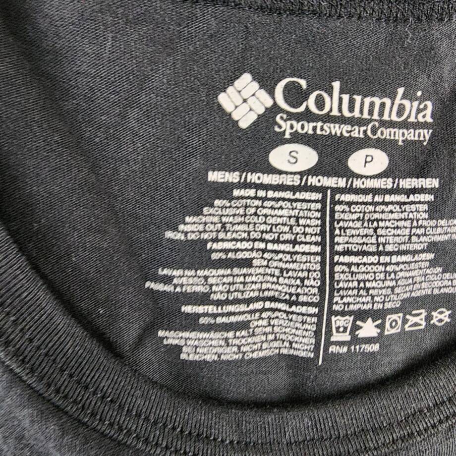 Columbia Crewneck Sleeveless Logo Graphic Tank Top Men's Small Black Pullover