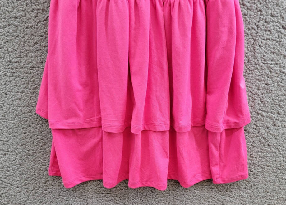 Epic Threads Solid Smocked Dress Girls' L Pink Lightening Round Neck Sleeveless