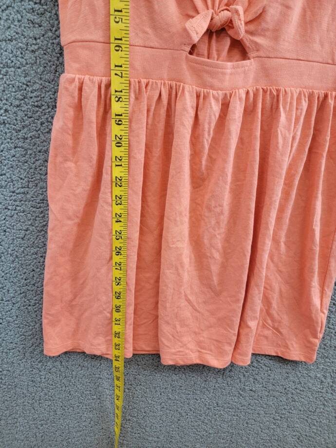 Tommy Hilfiger Embroidered-Logo Sleeveless Dress Big Girls XL/16 Peach Dusk