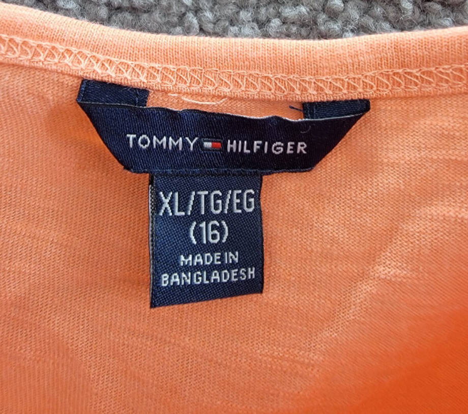Tommy Hilfiger Embroidered-Logo Sleeveless Dress Big Girls XL/16 Peach Dusk