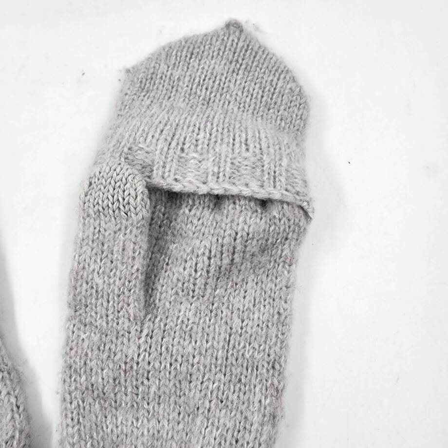 On 34th Striped Ribbed Pop Top Gloves Women's One Size Neutral