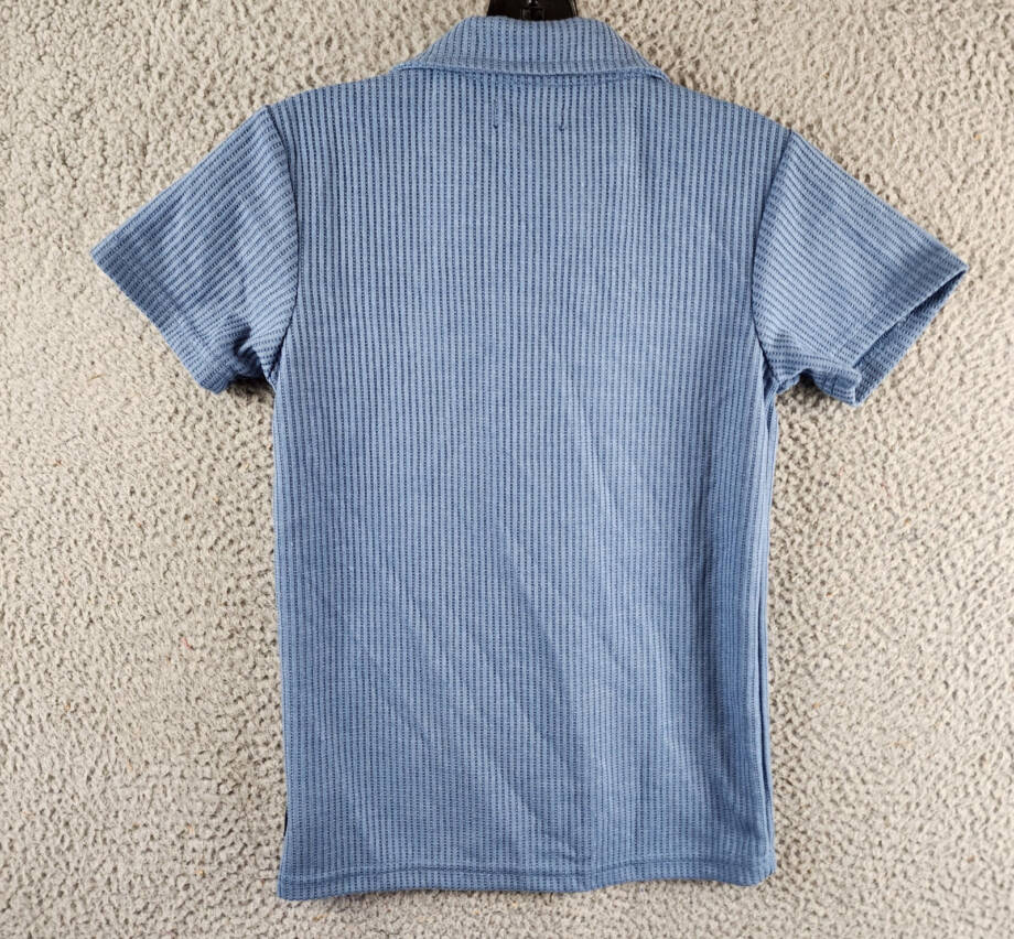 Univibe Cliff Knit Polo Shirt Big Boys S Blue Collared Short Sleeve Pullover