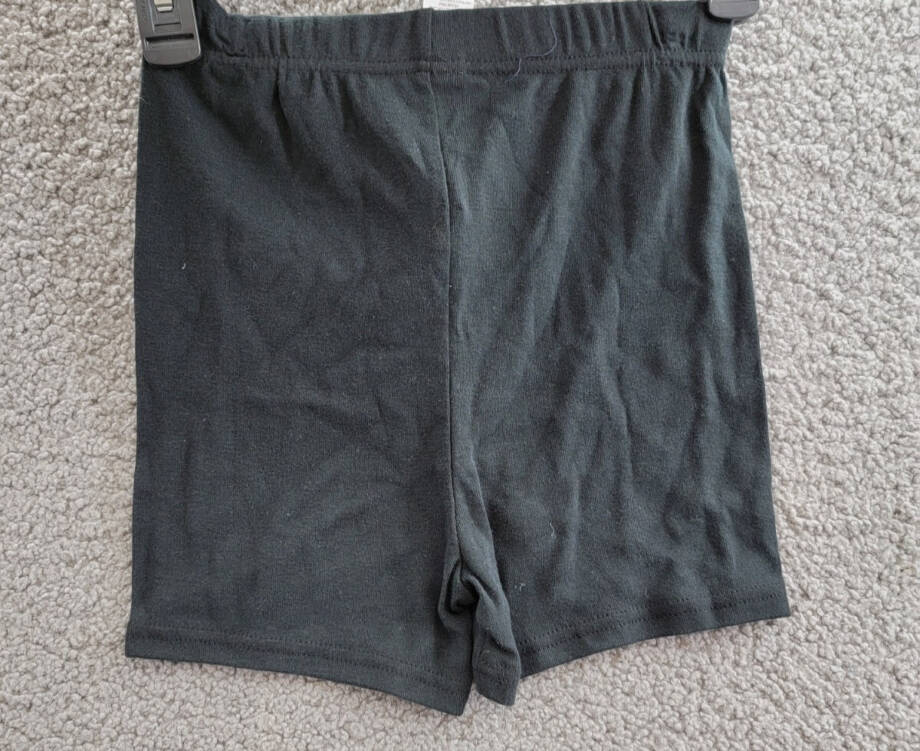 Marvel Avengers Plain Sleep Shorts Boys 10 Black Elastic Waist Pull On