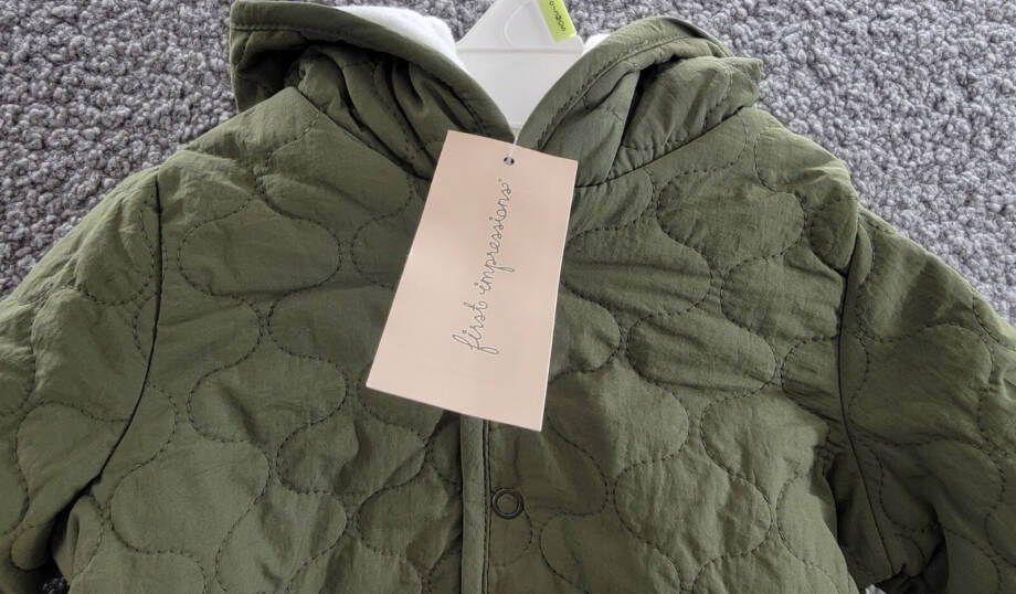 First Impressions Quilted Micro-Fleece-Lined Hooded Jacket Baby Boys' 0-3M Pine