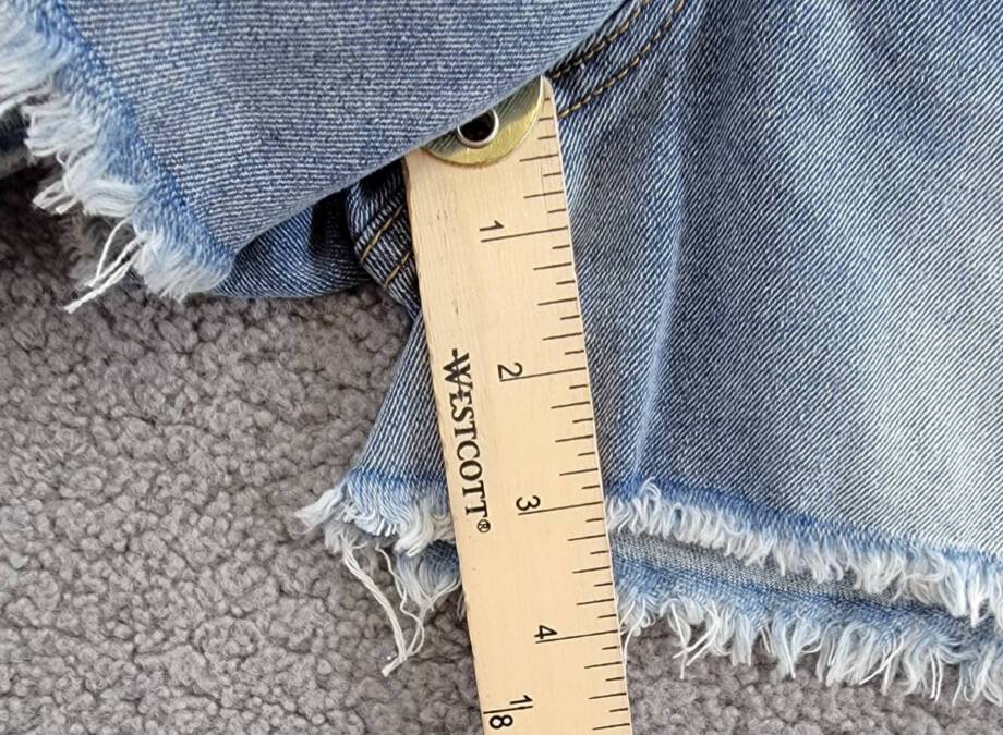 Joe's Jeans Jolly Fray Edge High Rise Jean Shorts Girls 12 Blue Ash Wash Pockets