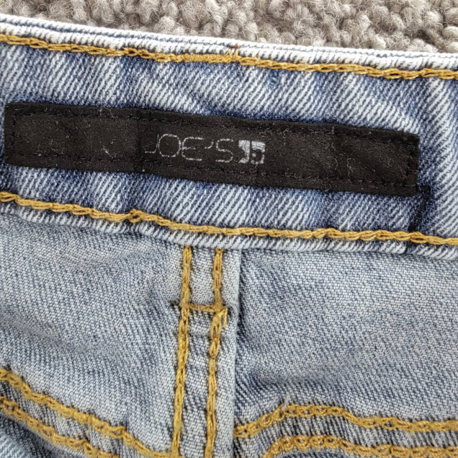 Joe's Jeans Jolly Fray Edge High Rise Jean Shorts Girls 12 Blue Ash Wash Pockets