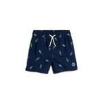 Miles The Label Printed Swim Shorts Little Boys 3Y Navy Elastic Drawstring Waist