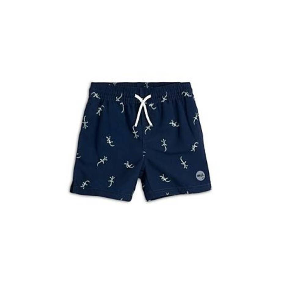 Miles The Label Printed Swim Shorts Little Boys 3Y Navy Elastic Drawstring Waist