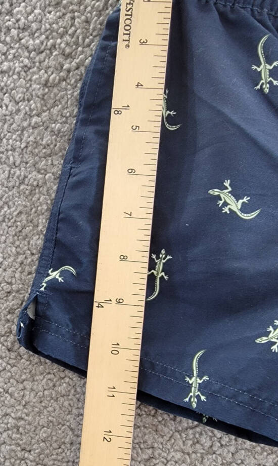 Miles The Label Printed Swim Shorts Little Boys 3Y Navy Elastic Drawstring Waist