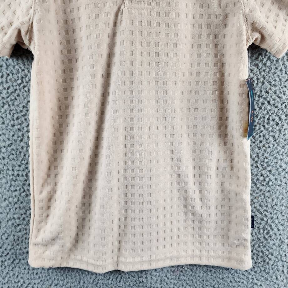 Univibe Alonso Terry Cloth Polo Big Boys S Khaki Collared Short Sleeve Pullover