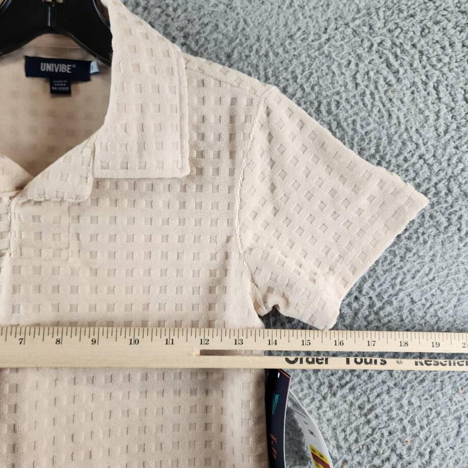 Univibe Alonso Terry Cloth Polo Big Boys S Khaki Collared Short Sleeve Pullover