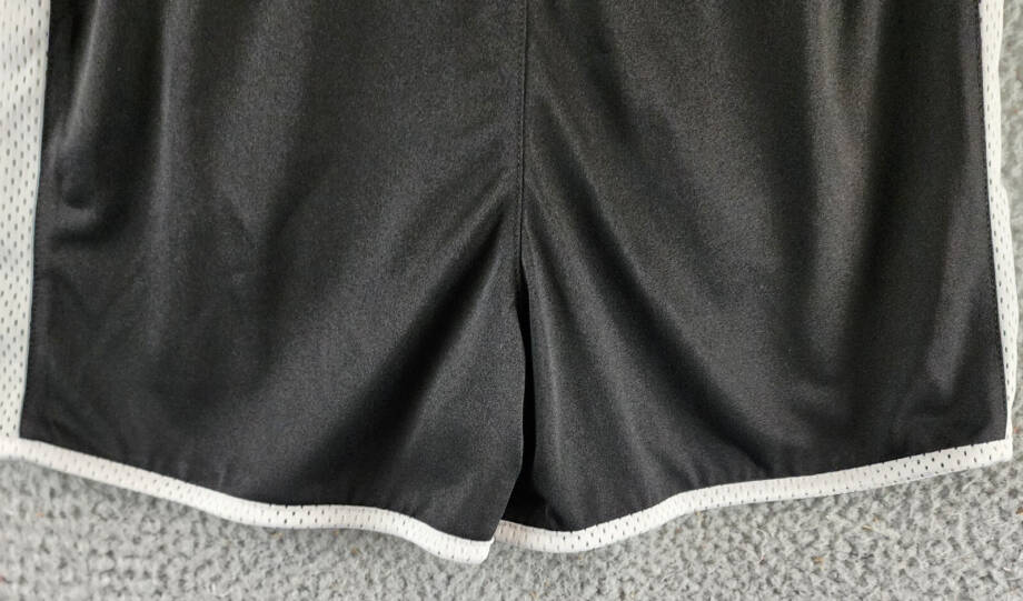 Calvin Klein Performance Jersey Mesh Panel Shorts Girls L 12/14 Black/White