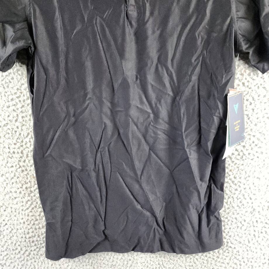 Univibe Walt Performance Polo Big Boys L Black Short Sleeve Button Closure