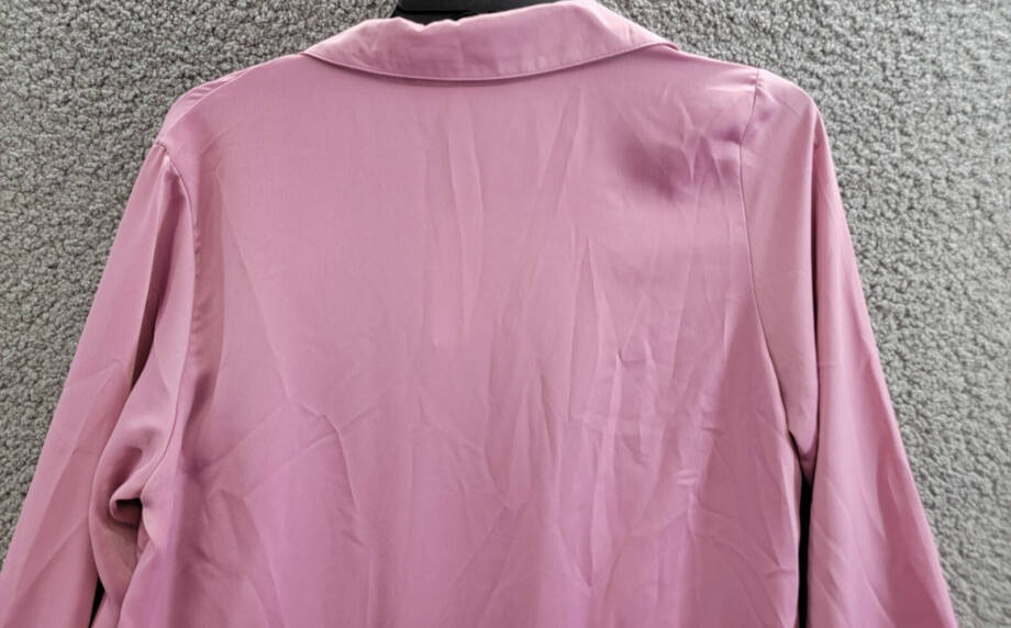 State of Day Crepe de Chine Self-Tie Robe Women's XS Mauve Orchid Long Sleeve