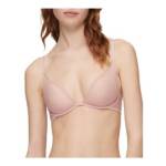 Calvin Klein Sheer Marquisette Unlined Plunge Bra Women's 32D Subdued Adjustable