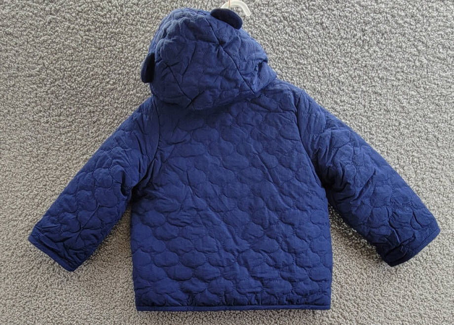 First Impressions Quilted Micro-Fleece-Lined Hooded Jacket Baby Boys' 24M Navy