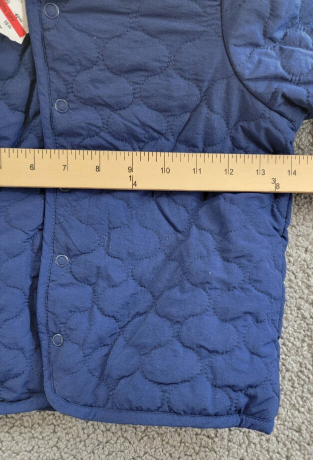 First Impressions Quilted Micro-Fleece-Lined Hooded Jacket Baby Boys' 24M Navy