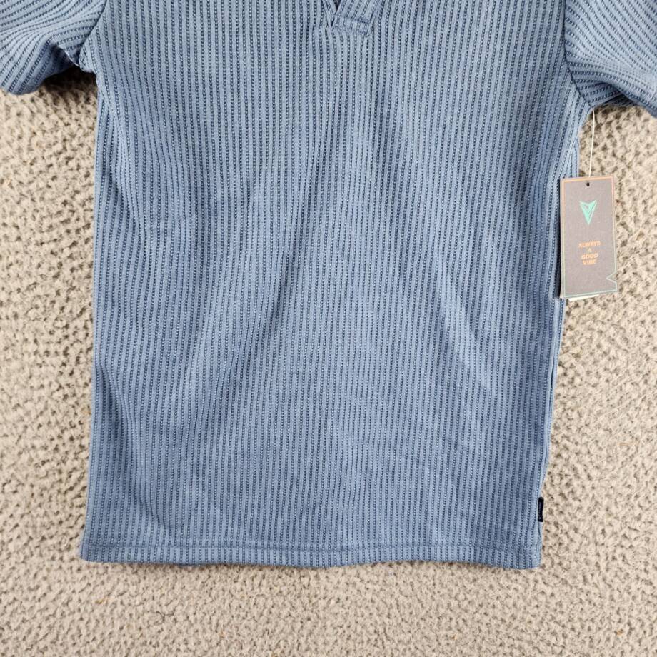 Univibe Cliff Knit Polo Shirt Big Boys S Blue Collared Short Sleeve Pullover