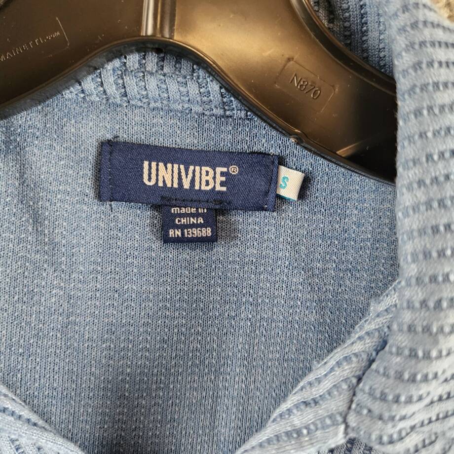 Univibe Cliff Knit Polo Shirt Big Boys S Blue Collared Short Sleeve Pullover