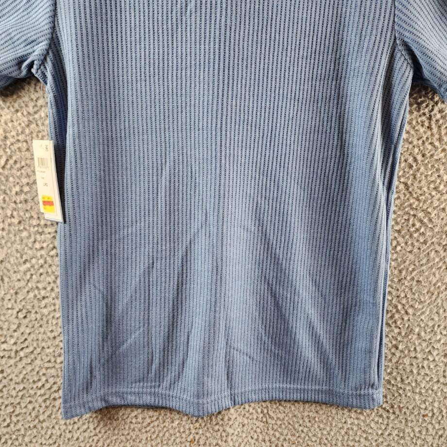 Univibe Cliff Knit Polo Shirt Big Boys L Blue Short Sleeves Regular Fit Collared