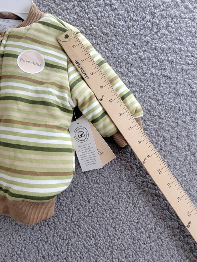 First Impressions Reversible Faux-Sherpa Striped Jacket Baby Boys 0-3M Fernwood