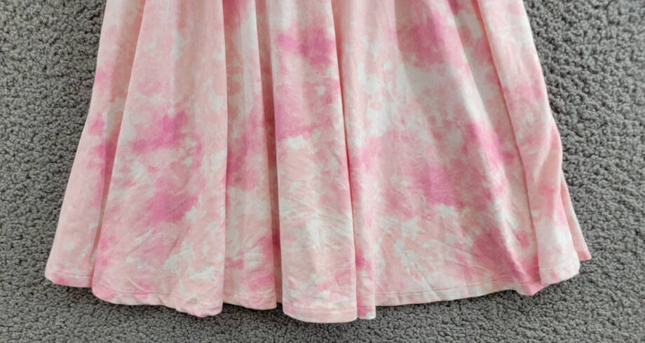 Epic Threads Spring Splash Tie-Dyed Ruffled Dress Little Girls 6 Barely Pink S/S
