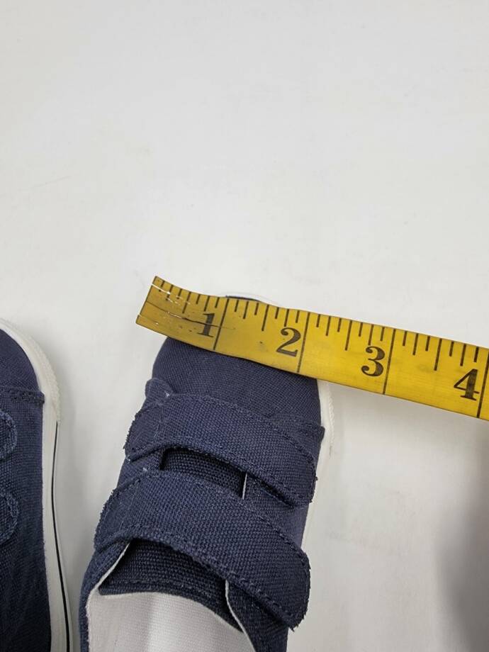 First Impressions Round Toe Sneakers Unisex Baby Navy Nautical Stay Put Strap 2