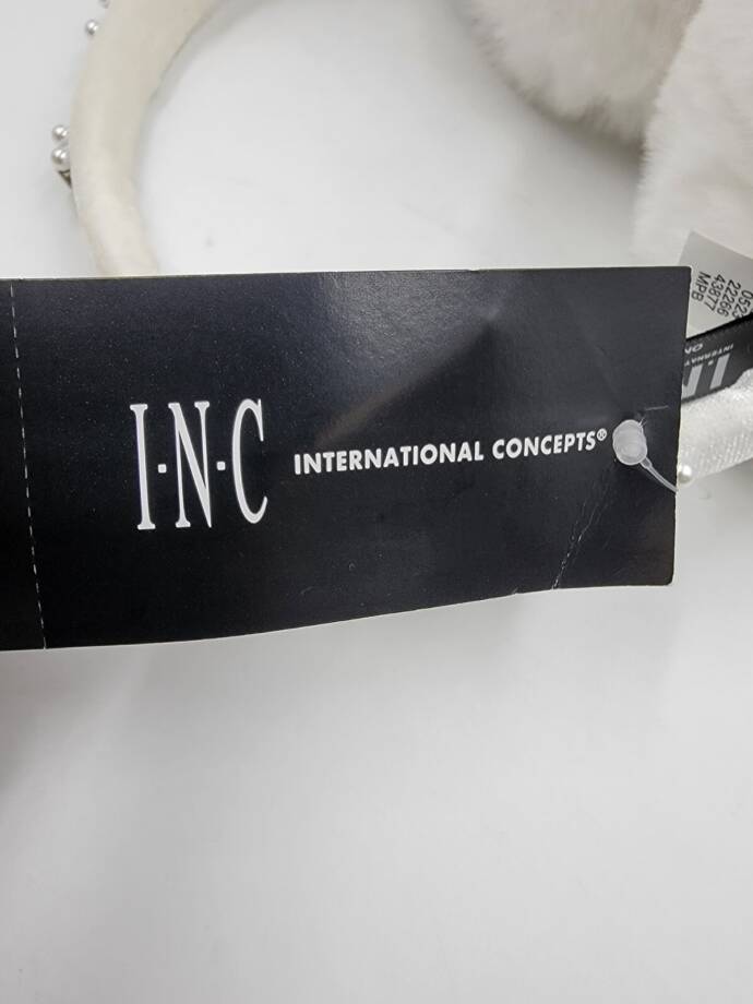 I.N.C. International Concepts Embellished Faux-Fur Earmuffs Women's One Size