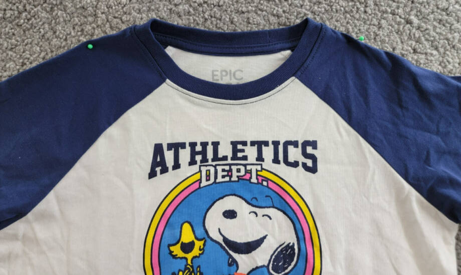 Epic Threads Snoopy Graphic T-Shirt Girls S (7/8) Angel White Multi Pullover S/S