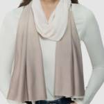 Jenni On Repeat Jersey Ombre Wrap Scarf Women's One Size Neutral